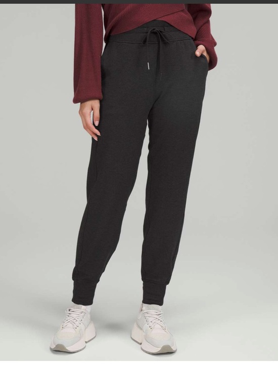 lululemon athletica Pants - Lululemon Ready to Fleece High-Rise Jogger Sweat-pant Heathered Black Size 2 XS